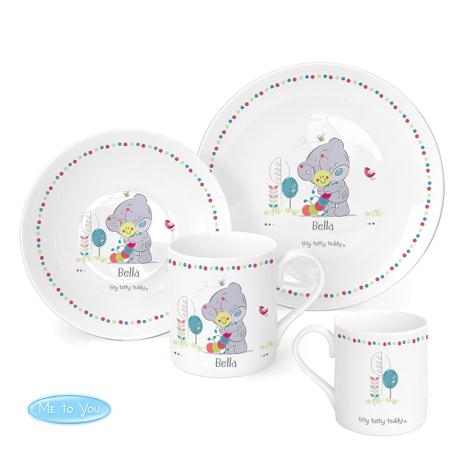 Personalised Tiny Tatty Teddy Cuddle Bug 3pc Breakfast Set £32.99